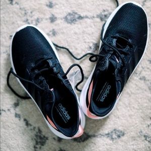 Black and Pink Adidas Sneakers